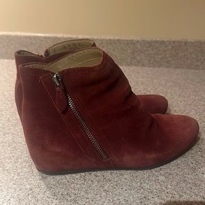 Maroon boots